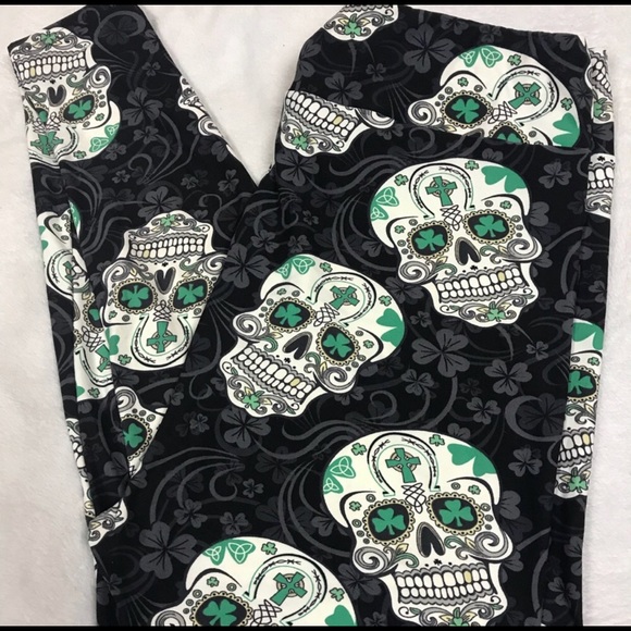 🆕 TC Irish Skull Leggings - Picture 2 of 3